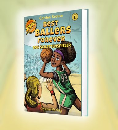 Digitales Buchcover Illustration Basketball Kinderbuch "Best Ballers Forever"